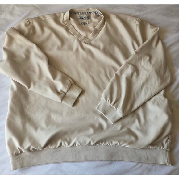 Tommy Armour Other - Tommy Armour Preppy Golf Windbreaker Lightweight Pullover Beige Sweatshirt